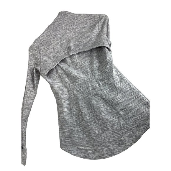 Lululemon Define Jacket Size 4 S EUC 6493 Full Zip Athletic Space Grey White - Picture 12 of 12